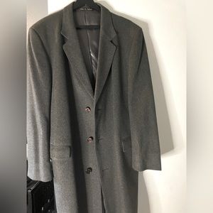 Men’s Large 100% CASHMERE Overcoat